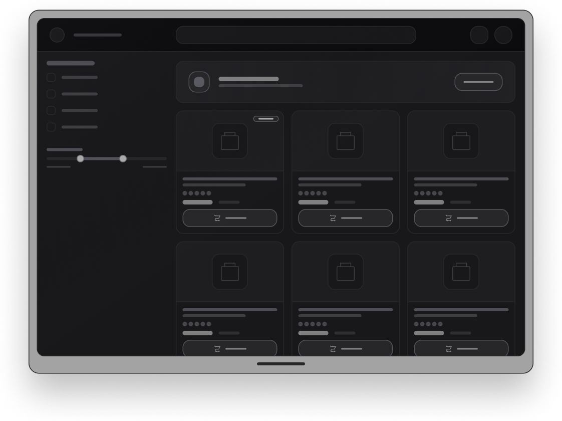 E-commerce desktop